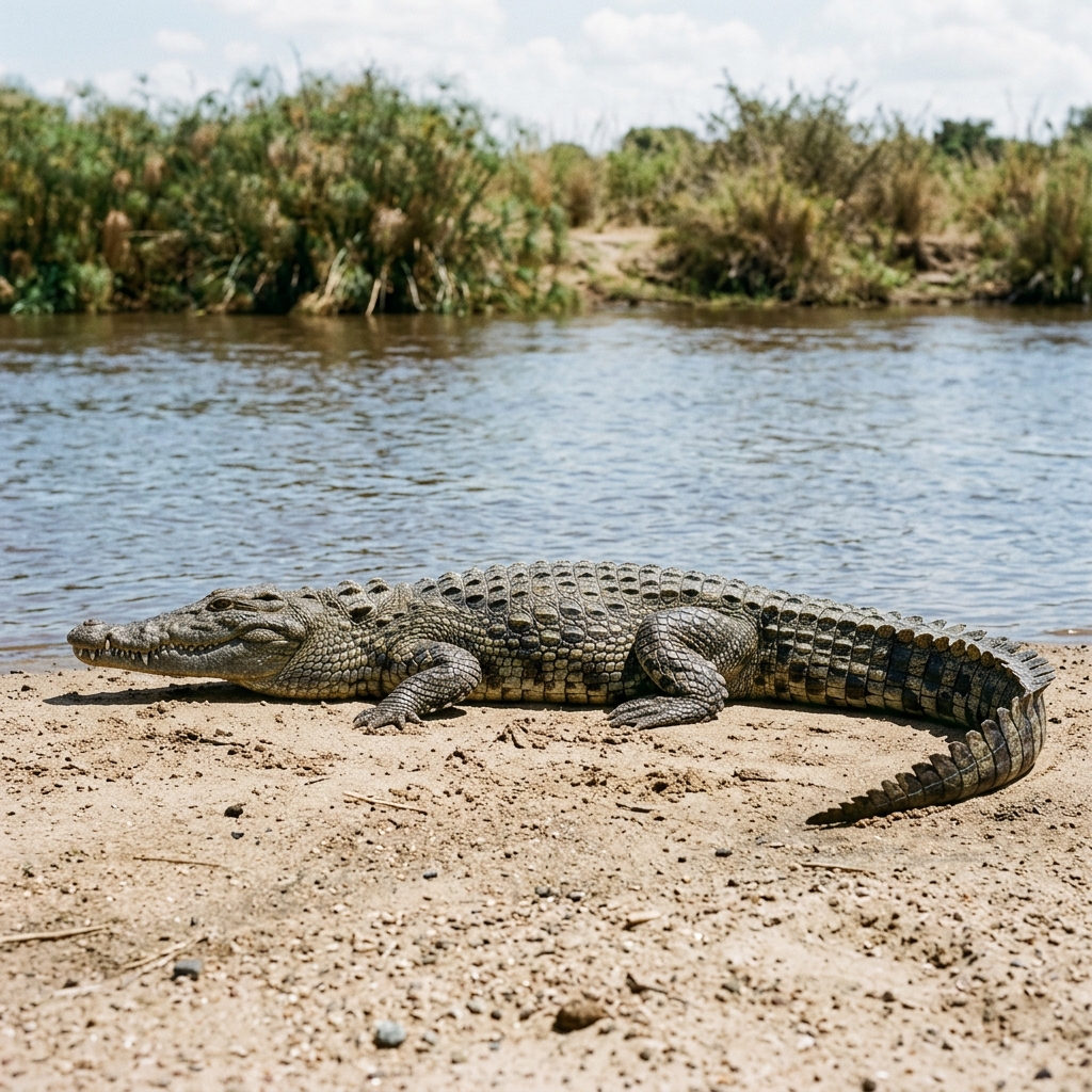 Complete Crocodile Side View